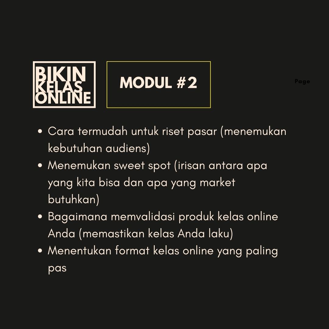 [WAITING LIST] BIKIN KELAS ONLINE