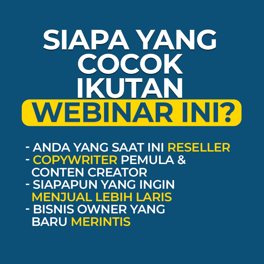 Webinar Zoom Express Copywriting (Batch #2)