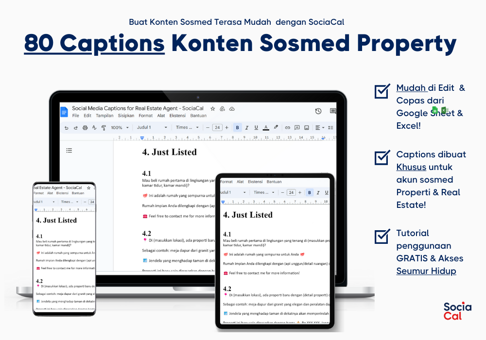 1.000+ Template Properti & Real Estate Siap-Pakai untuk Agen Properti