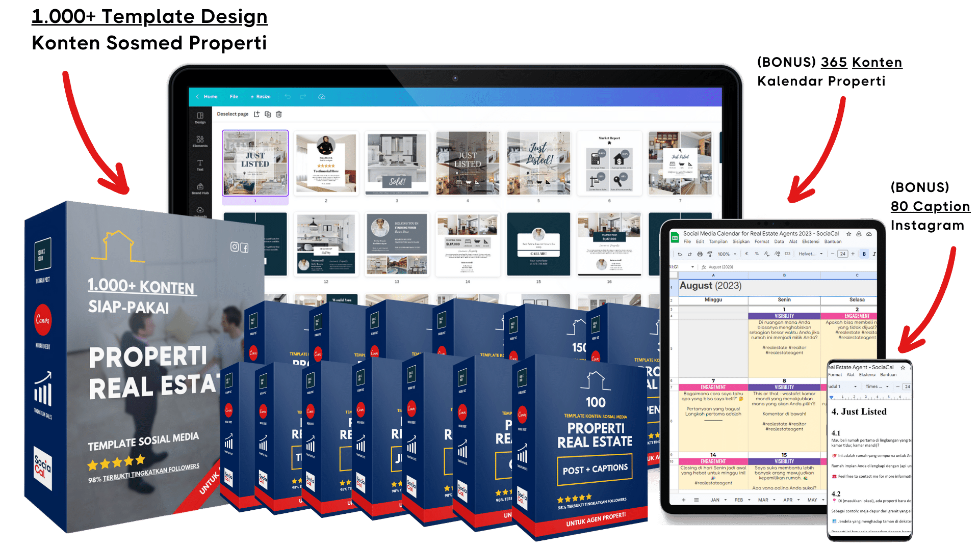 1.000+ Template Properti & Real Estate Siap-Pakai untuk Agen Properti