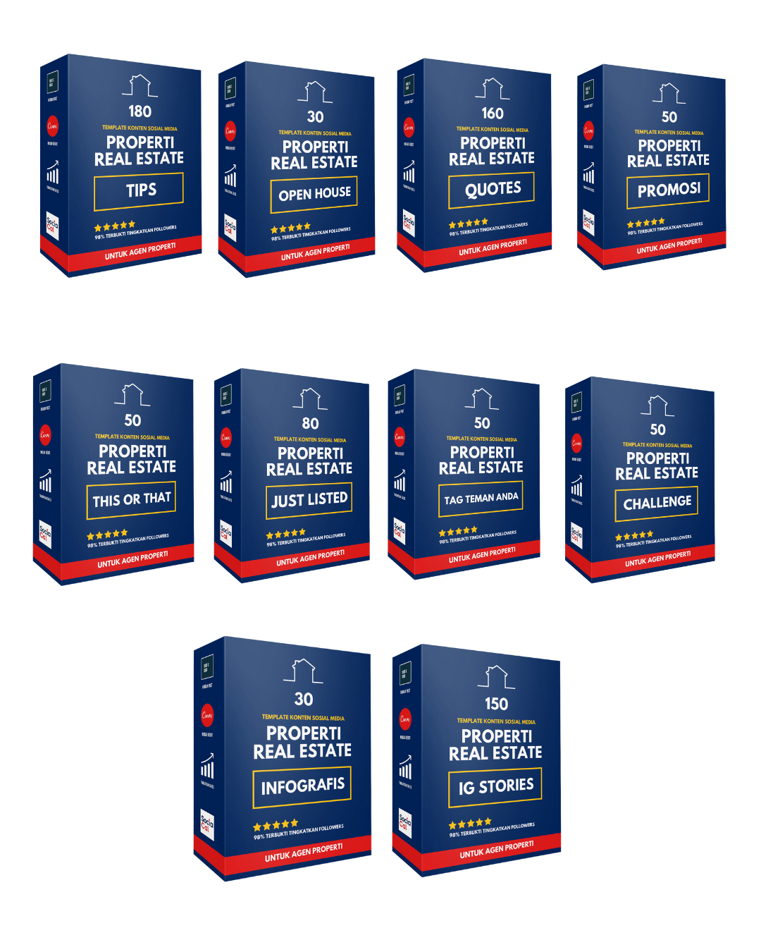 1.000+ Template Properti & Real Estate Siap-Pakai untuk Agen Properti