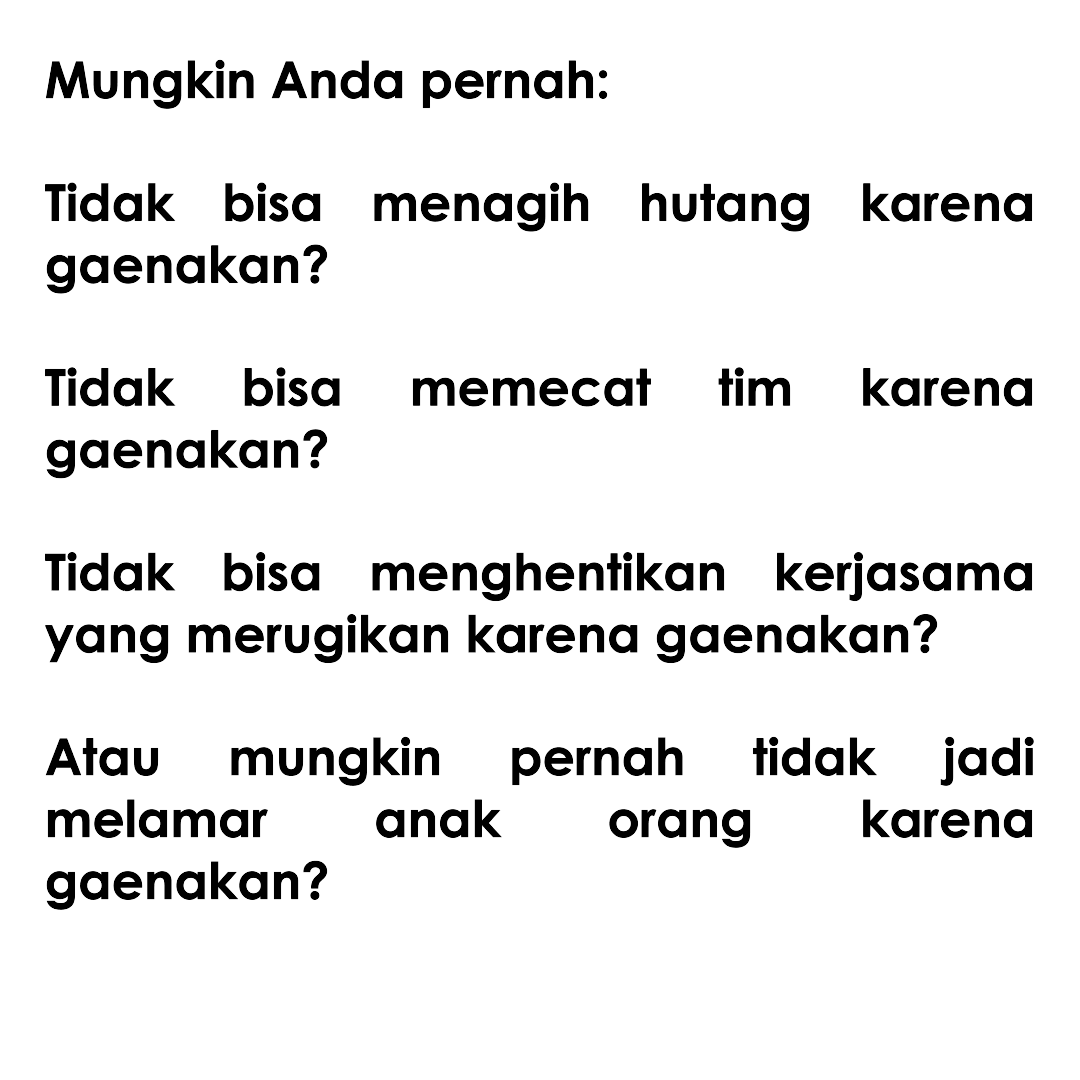 Strategi Anti Gaenakan