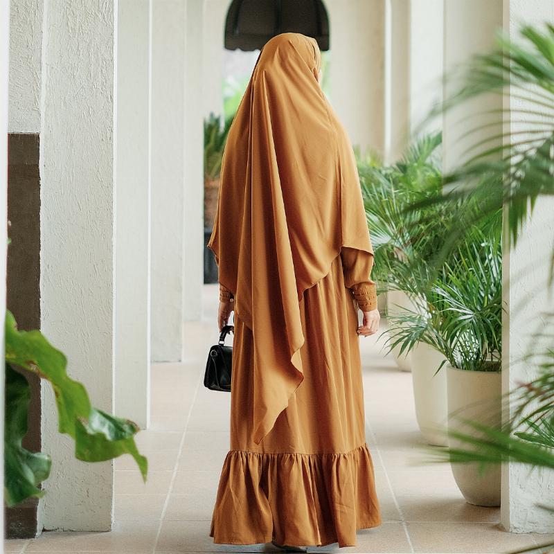 Gamis Basic Soft Hazelnut