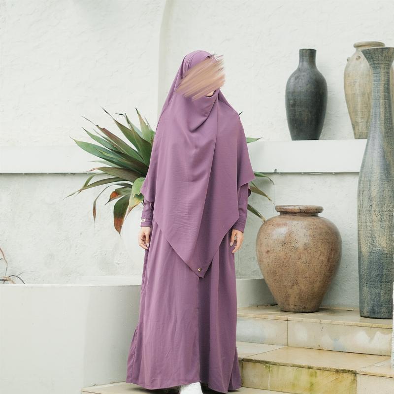 Gamis Basic Purple Lilac