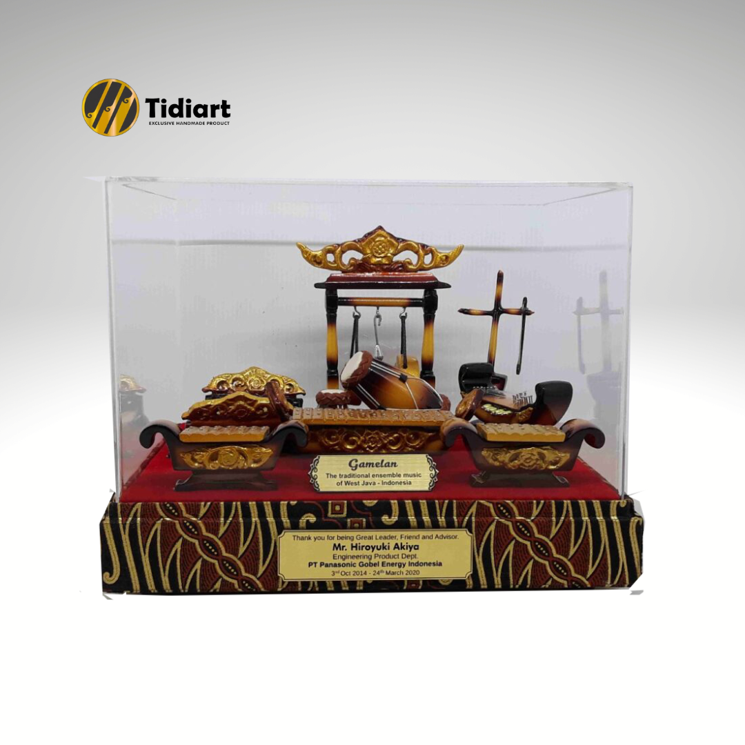 Souvenir Indonesia Miniatur Gamelan eksklusif Khas Jawa Barat