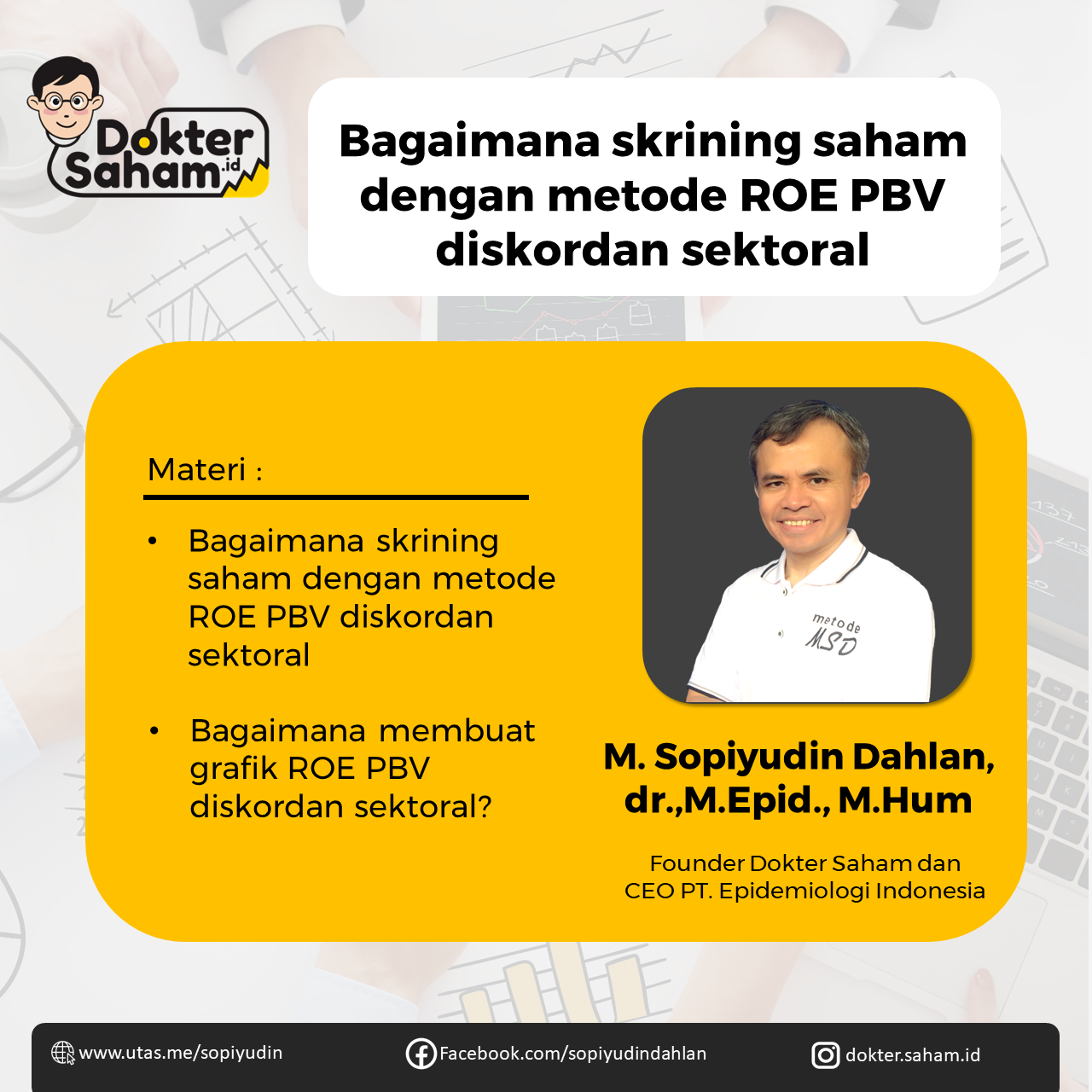 Bagaimana skrining saham dengan metode ROE PBV diskordan sektoral