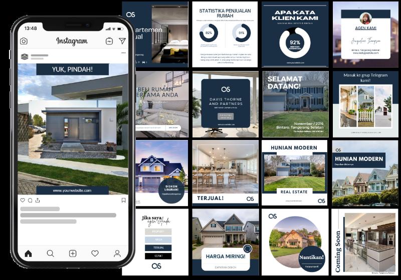 [Upgrade Versi Bahasa Indonesia] 1.000+ Template Properti & Real Estate Siap-Pakai untuk Agen Properti