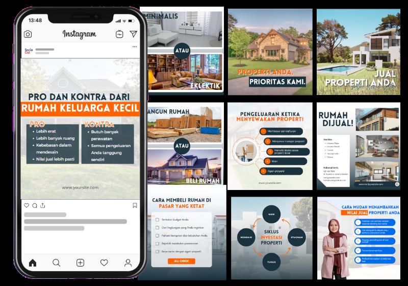 [Upgrade Versi Bahasa Indonesia] 1.000+ Template Properti & Real Estate Siap-Pakai untuk Agen Properti