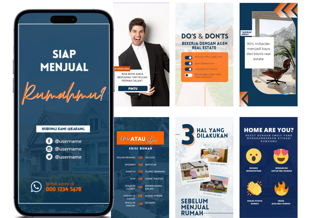 [Upgrade Versi Bahasa Indonesia] 1.000+ Template Properti & Real Estate Siap-Pakai untuk Agen Properti