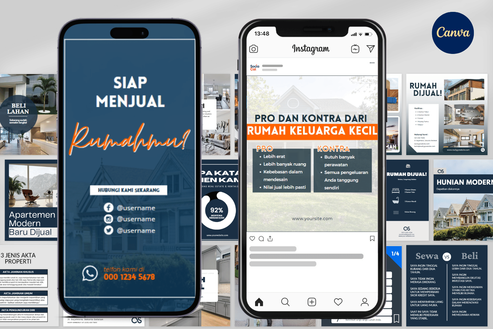 [Upgrade Versi Bahasa Indonesia] 1.000+ Template Properti & Real Estate Siap-Pakai untuk Agen Properti