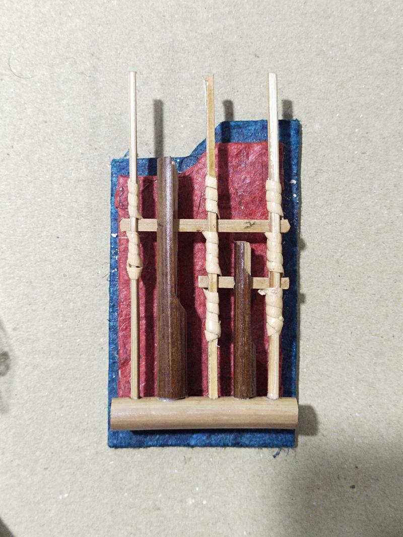 Miniatur angklung hiasan kulkas + Kustom logo IFG Life