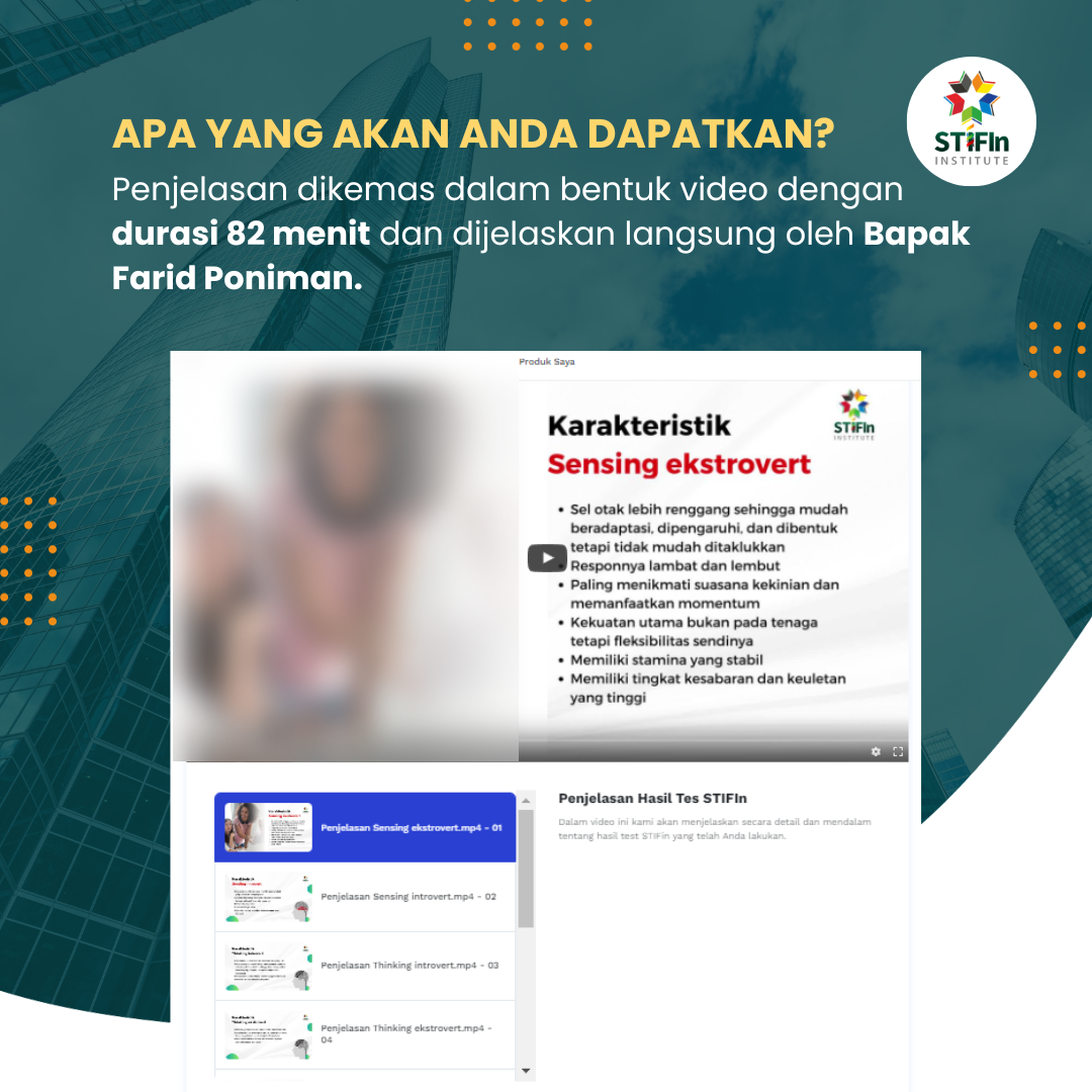 Penjelasan Hasil Tes STIFIn