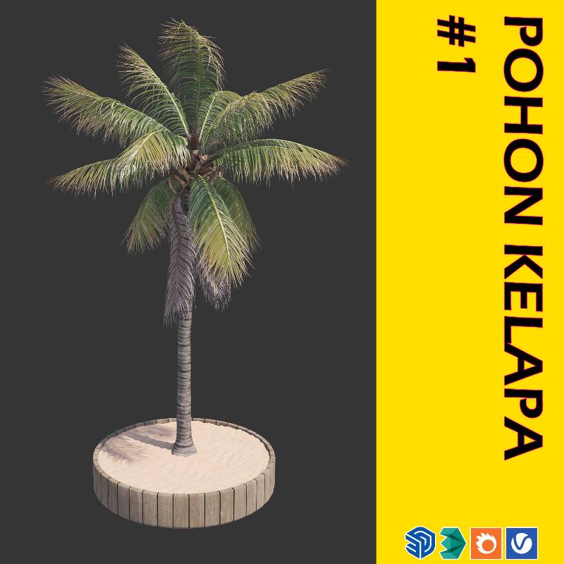17. POHON KELAPA #1 (COCONUT TREE)