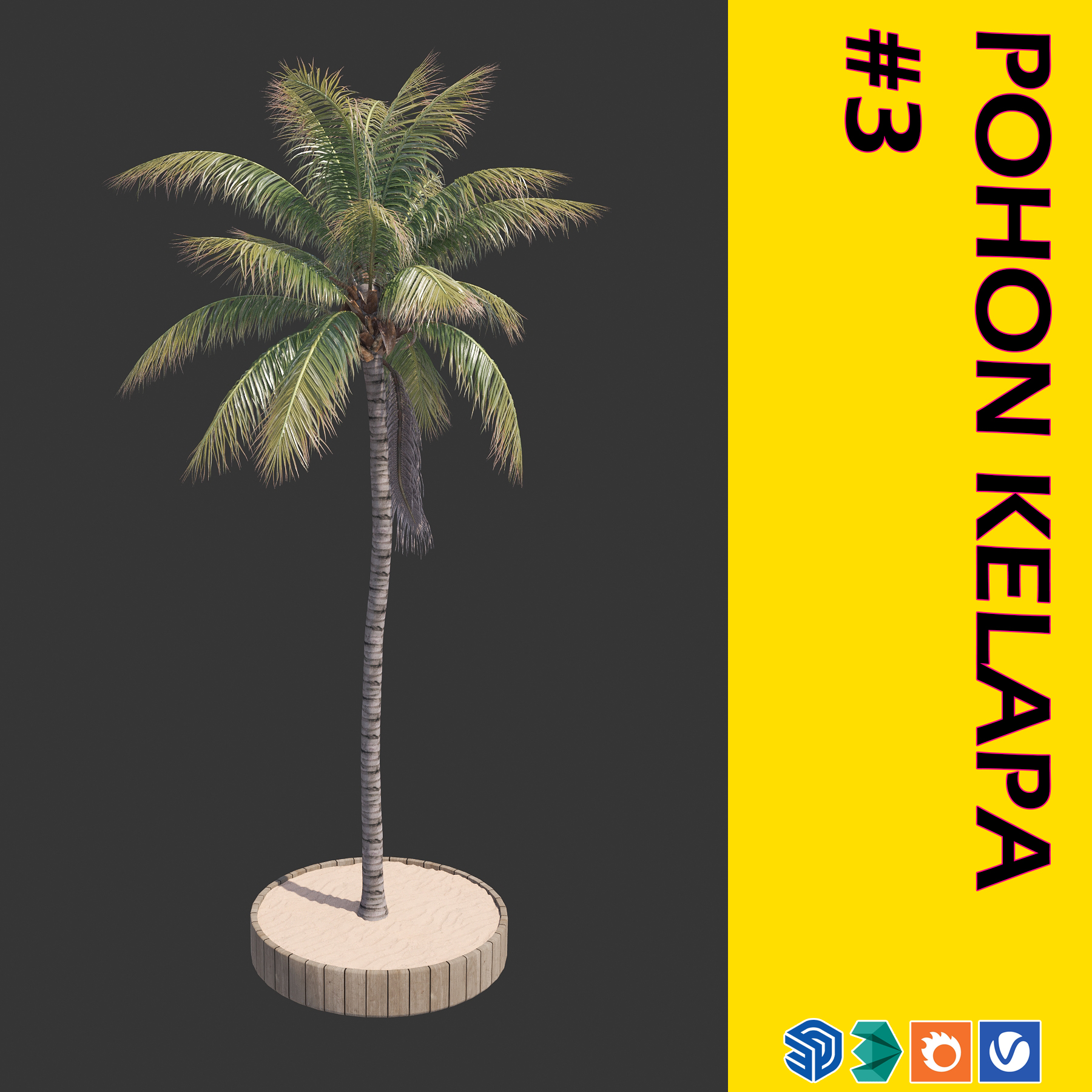 19. POHON KELAPA #3 (COCONUT TREE)