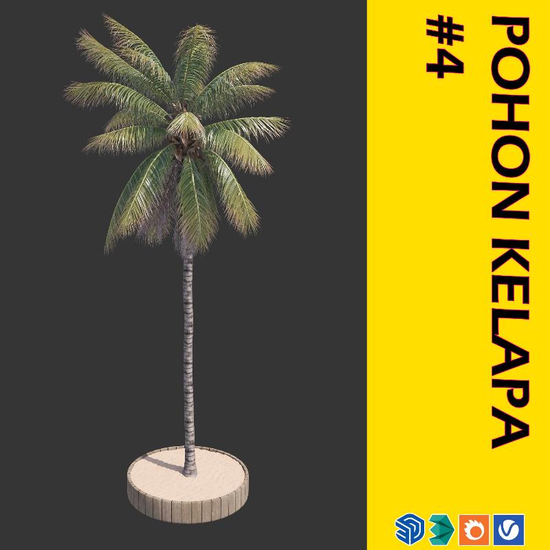 20. POHON KELAPA #4 (COCONUT TREE)