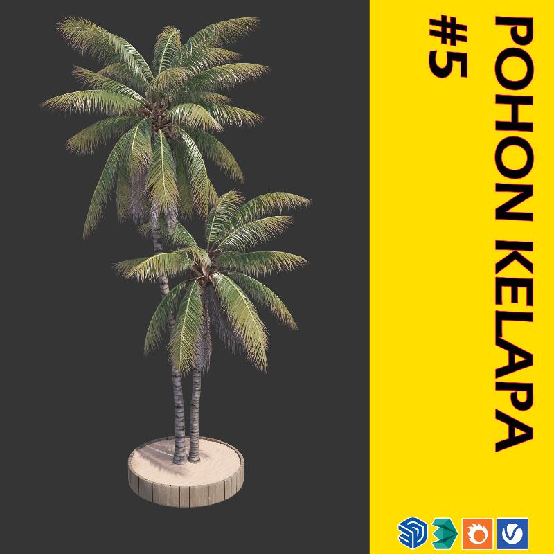 21. POHON KELAPA #5 (COCONUT TREE)
