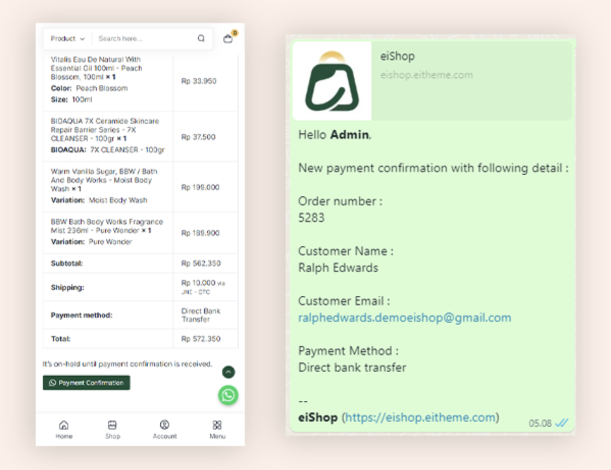 eiShop adalah theme toko online WordPress dan WooCommerce