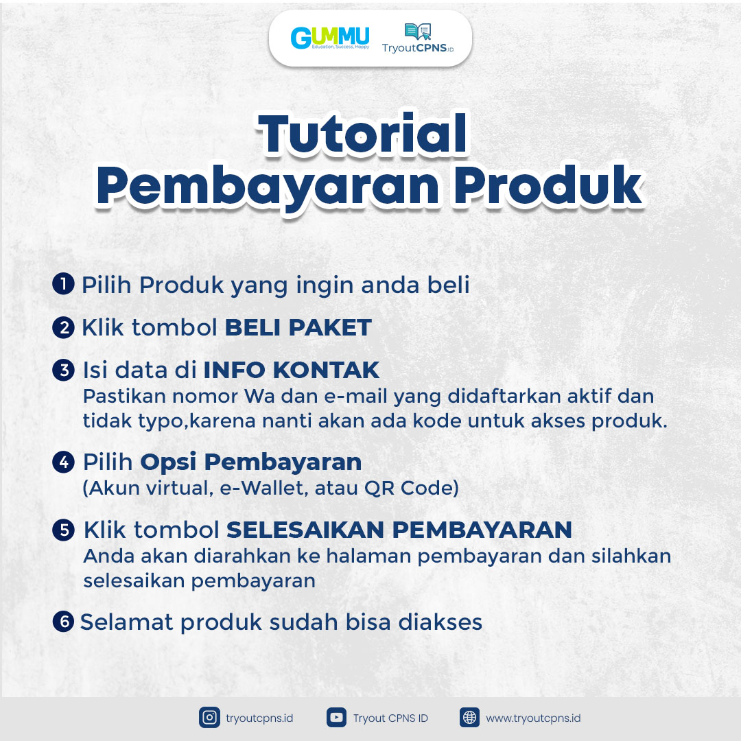 TUTORIAL PEMBAYARAN DAN AKSES PRODUK