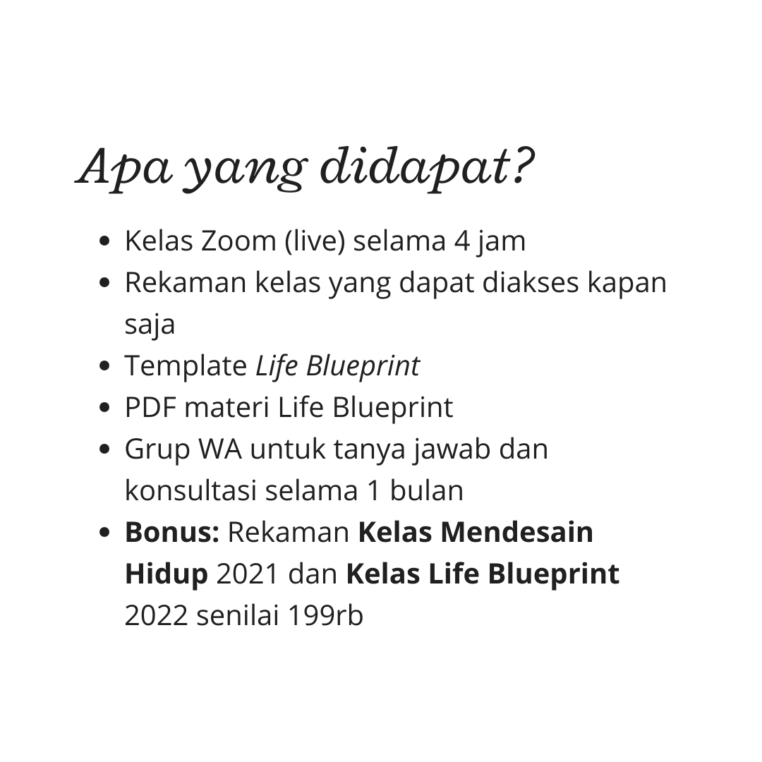 Life Blueprint 2023