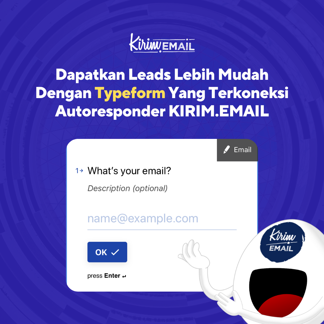 Integrasi Typeform dan KIRIM.EMAIL