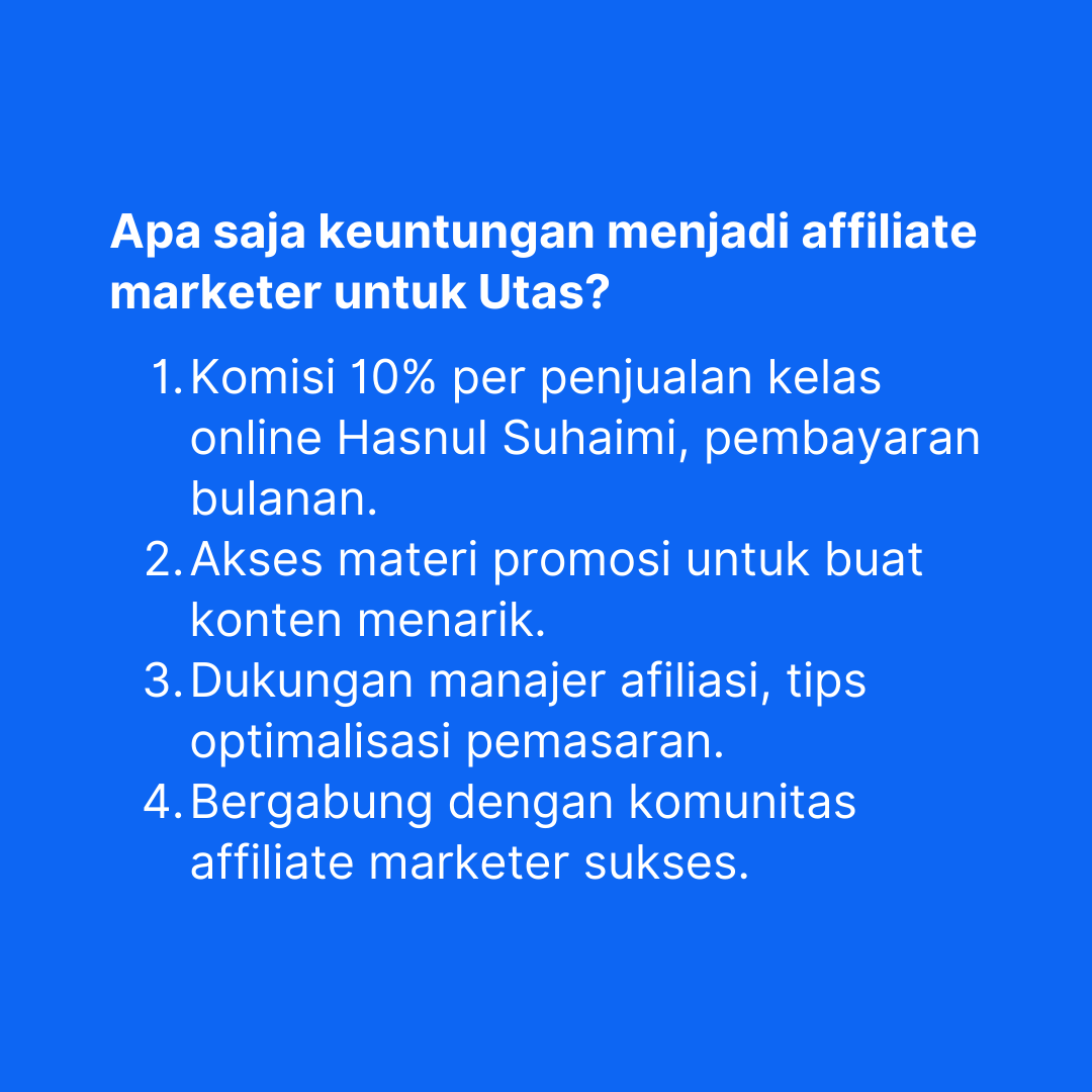 Undangan Affiliate Suhaimi