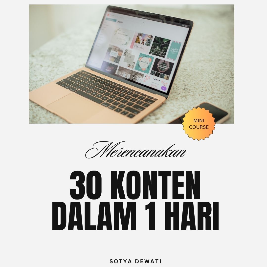 Bikin 30 konten dalam 1 hari: Belajar batching content untuk bisa konsisten posting