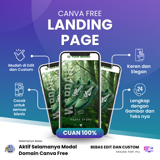 Template Landing Page Canva Web