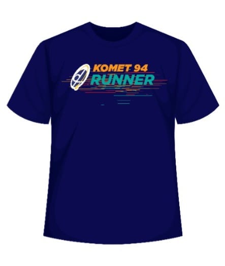 Size 4XL lengan pendek Dry Fit Komet Runner