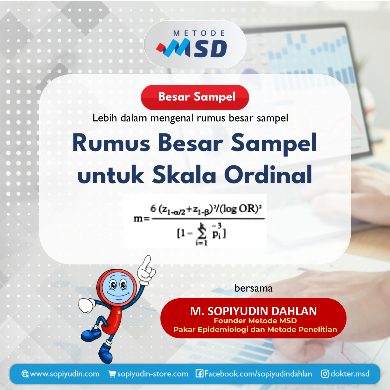 Rumus besar sampel untuk skala ordinal