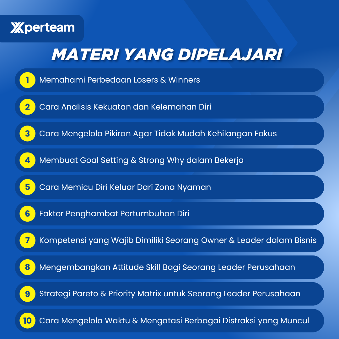 Owner & Leader Skill - Bagaimana menjadi Owner / Leader yang menginspirasi oran lain untuk take action