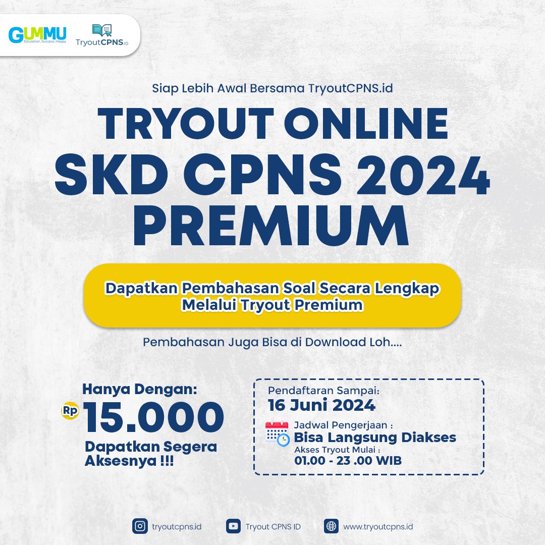  TRYOUT CPNS PREMIUM 2024 - Batch 20