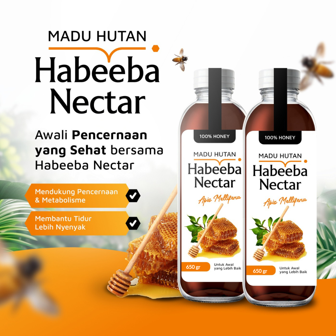 Habeeba Nectar 650gr – Madu Murni yang Baik Untuk Pencernaan