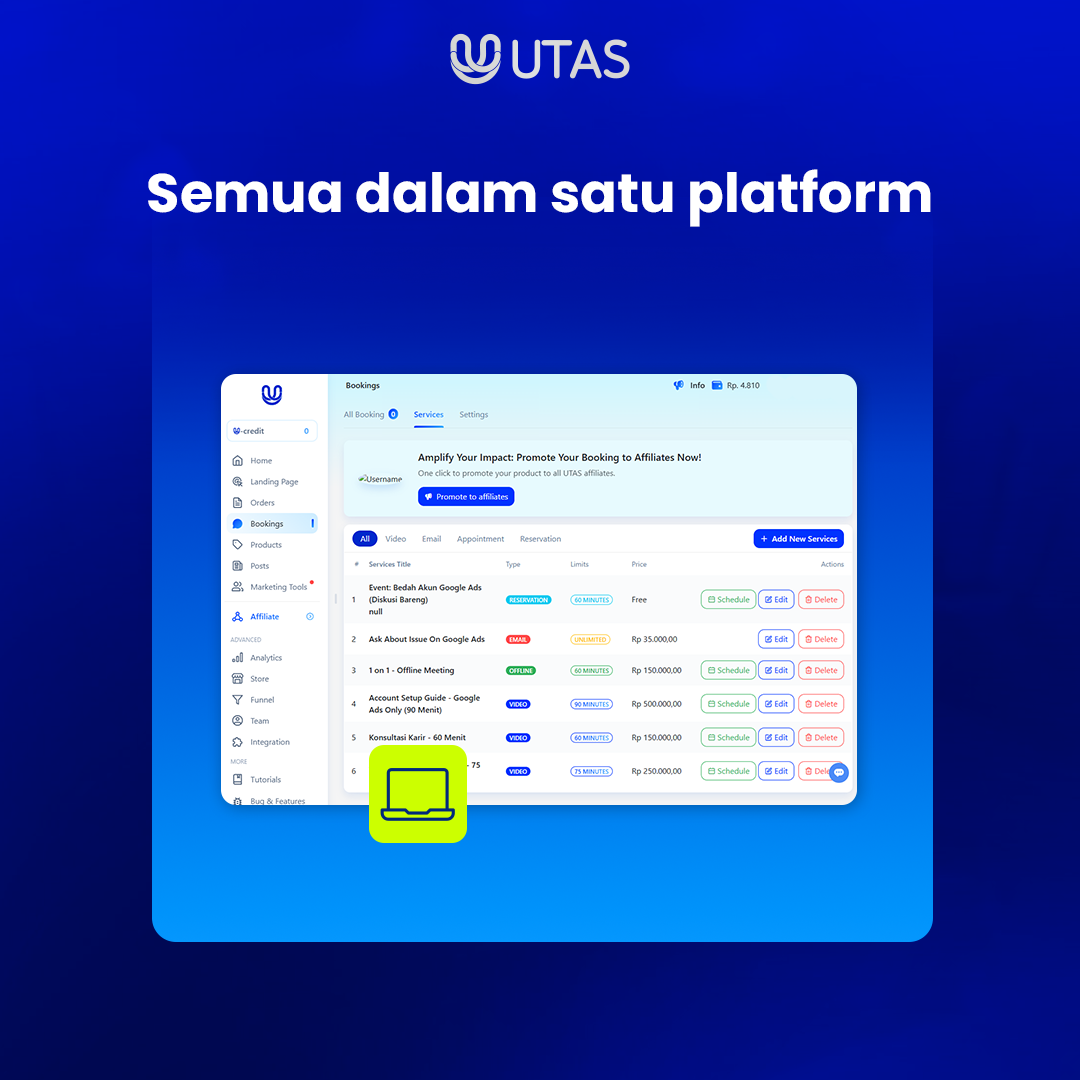 Diskon Spesial - Layanan Konsultasi lebih Profesional dengan UTAS Pro