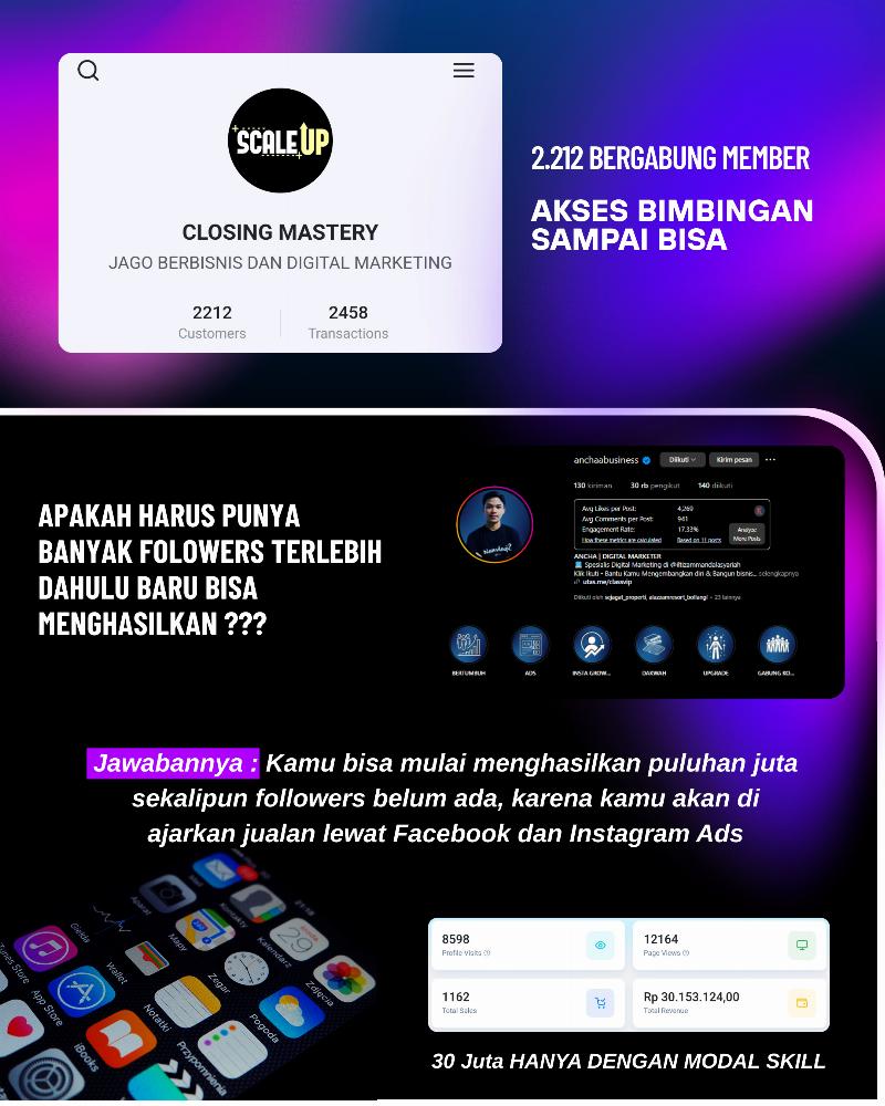 Masterclass Instagram for business 2025 Autopilot ( Bisnis Produk Digital - Dropship Produk Fisik - Bisnis Jasa Digital )