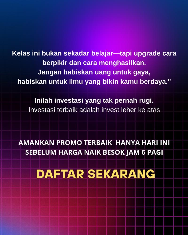 Masterclass Instagram for business 2025 Autopilot ( Bisnis Produk Digital - Dropship Produk Fisik - Bisnis Jasa Digital )