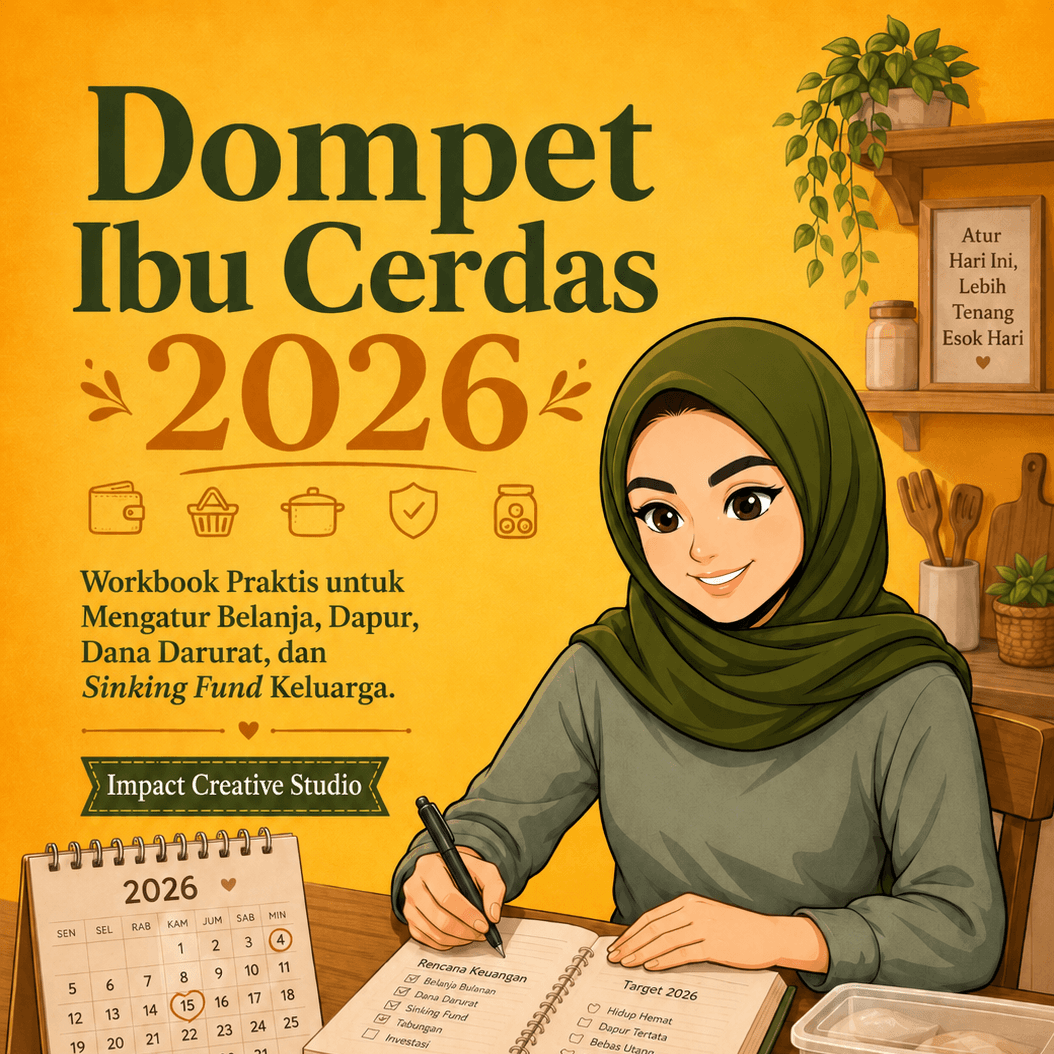 Dompet Ibu Cerdas 2026 - Workbook Praktis Untuk Mengatur Belanja, Dapur, Dana Darurat dan Sinking Fund Keluarga