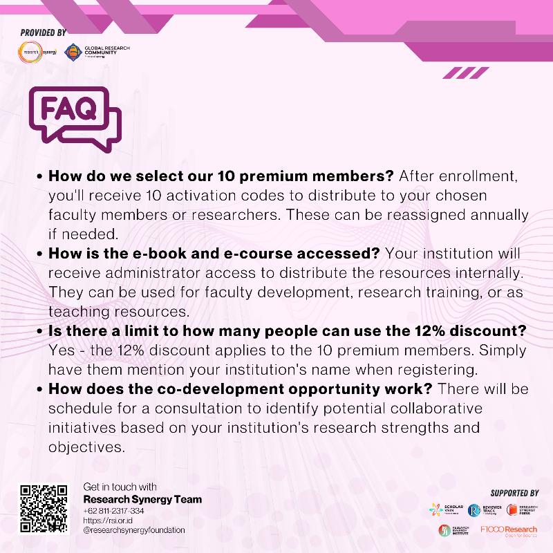 Strategic Membership of RSF Global Research Ecosystem